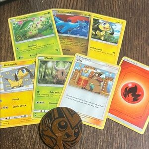 Trading Card Game Set with Brown Token